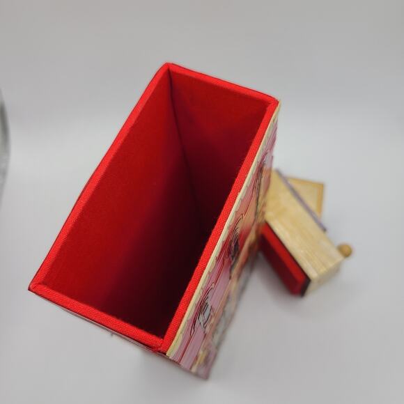 1985 Meow REO Co Wood Straw House Shop Building Box Decor Red - Picture 6 of 6